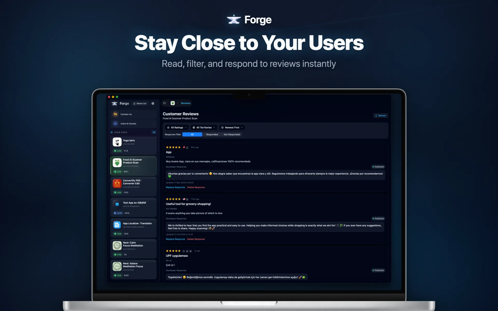 Forge Agent — AI-powered assistant for App Store Connect